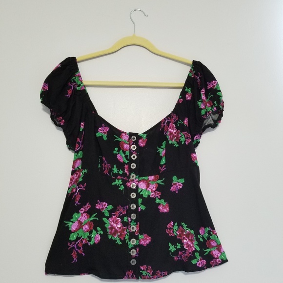 Free People Close To You Floral Blouse - Picture 6 of 8